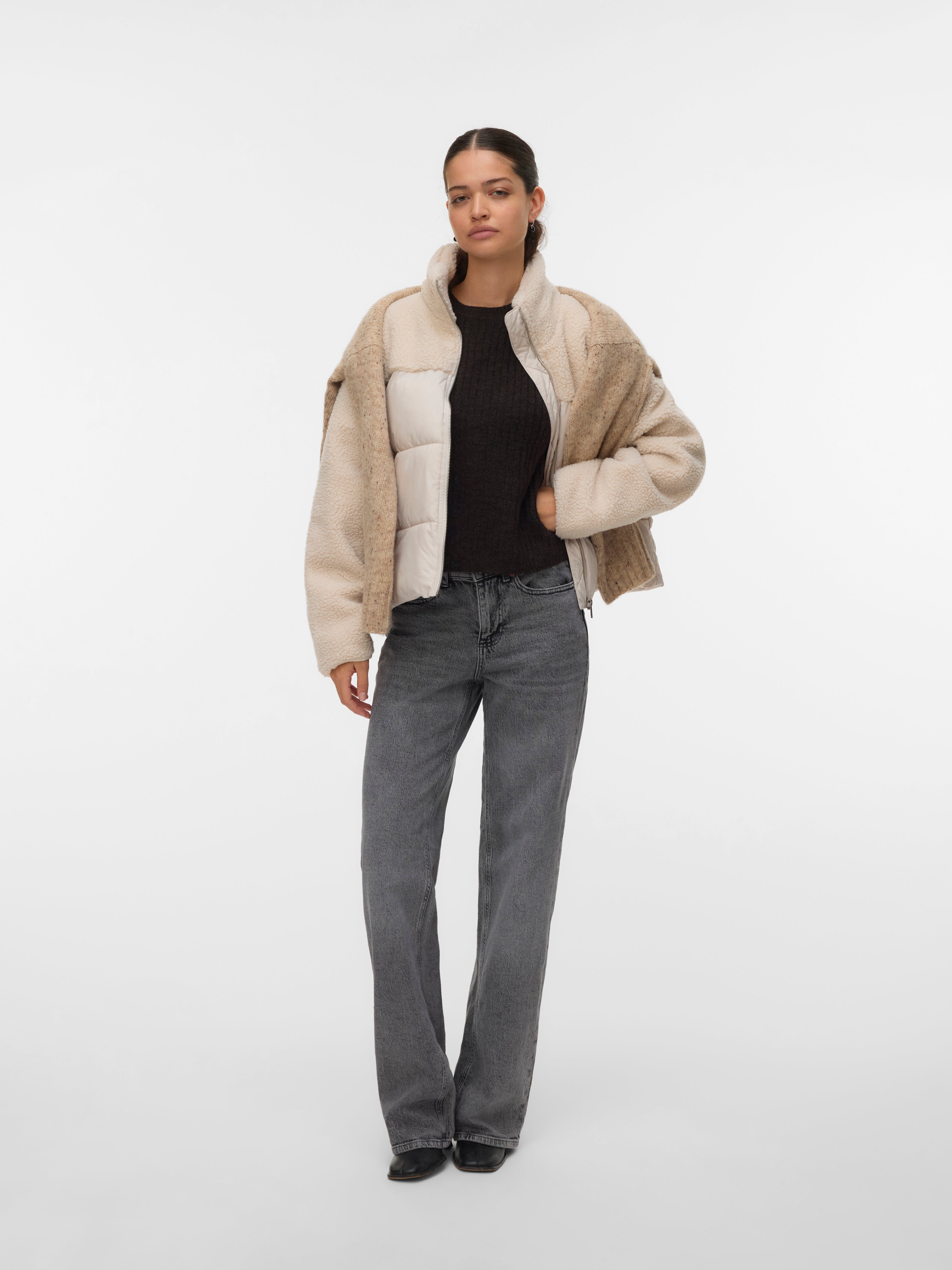 ジャケット・アウター herlipto Viana Wool Short Coat espresso herlipto Viana Wool Short Coat espresso