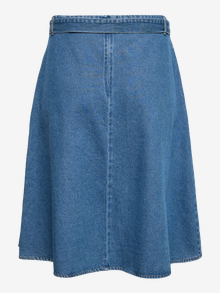 Vero Moda VMCJOLENE Høj talje Midinederdel -Medium Blue Denim - 10338371