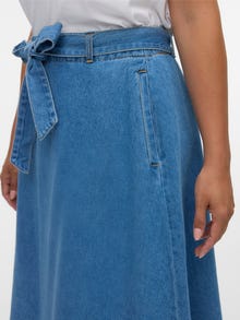 Vero Moda VMJOLENE High waist Midi skirt -Medium Blue Denim - 10338371