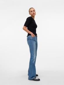 Vero Moda VMGIGI Taille haute Flared Fit Jeans -Medium Blue Denim - 10338389