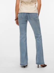 Vero Moda VMJEAN Niski stan Krój flared Jeans -Light Blue Denim - 10338395