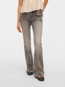 Vero Moda VMJEAN Vita bassa Flared Fit Jeans -Light Grey Denim - 10338397