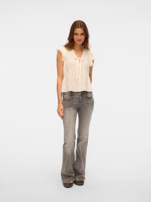 Vero Moda VMJEAN Vita bassa Flared Fit Jeans -Light Grey Denim - 10338397