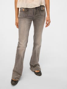 Vero Moda VMJEAN Vita bassa Flared Fit Jeans -Light Grey Denim - 10338397