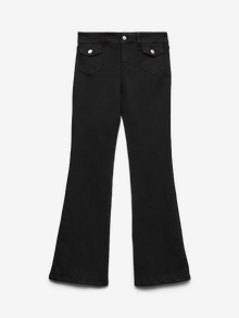 Vero Moda VMJEAN Lav talje Flared fit Jeans -Black - 10338399