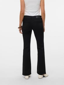 Vero Moda VMJEAN Tiro bajo Corte flared Vaqueros -Black - 10338399
