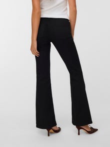 Vero Moda VMJEAN Niski stan Krój flared Jeans -Black - 10338399
