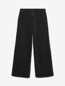 Vero Moda VMFAYE Low rise Wide leg fit Jeans -Black Denim - 10338400
