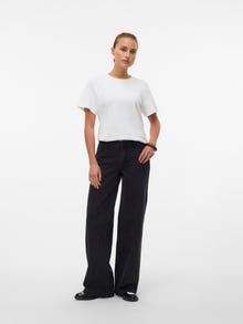 Vero Moda VMFAYE Tiro bajo Corte wide leg Vaqueros -Black Denim - 10338400