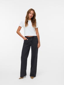 Vero Moda VMFAYE Niski stan Krój wide leg Jeans -Black Denim - 10338400