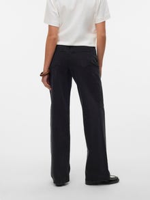 Vero Moda VMFAYE Tiro bajo Corte wide leg Vaqueros -Black Denim - 10338400