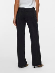Vero Moda VMFAYE Niski stan Krój wide leg Jeans -Black Denim - 10338400