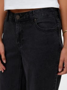 Vero Moda VMFAYE Niski stan Krój wide leg Jeans -Black Denim - 10338400