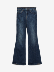 Vero Moda VMGIGI Hohe Taille Ausgestellt Jeans -Dark Blue Denim - 10338404