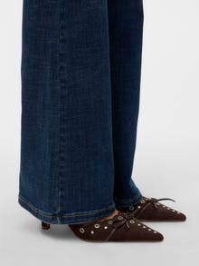 Vero Moda VMGIGI Taille haute Flared Fit Jeans -Dark Blue Denim - 10338404