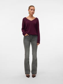 Vero Moda VMFLASH Taille moyenne Flared Fit Jeans -Medium Grey Denim - 10338529