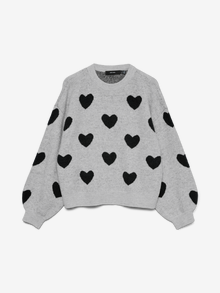 Vero Moda VMFOALOE Trøje -Light Grey Melange - 10338539