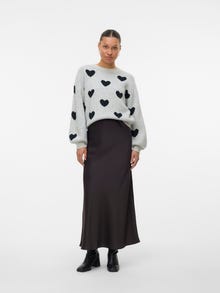 Vero Moda VMFOALOE Trøje -Light Grey Melange - 10338539