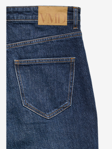 Vero Moda VMTESSA Taille haute Wide Leg Fit Jeans -Dark Blue Denim - 10338561