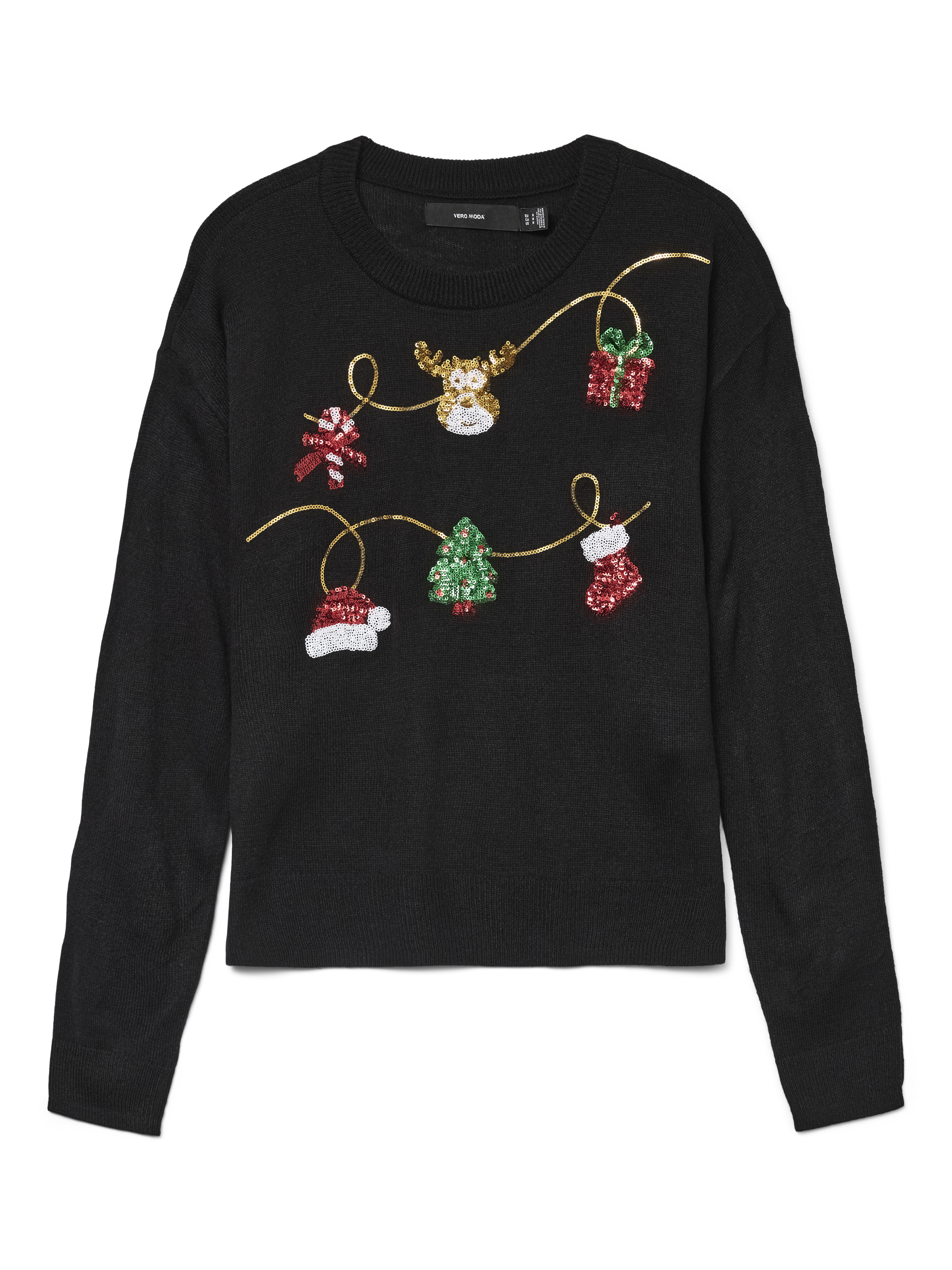 VMCGLITTER Knitted pullover Black Vero Moda®1