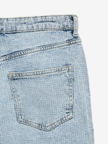 Vero Moda VMTESSA Augstceltne Plaša kāju piegulšana Džinsi -Light Blue Denim - 10338586