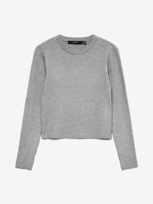 Vero Moda VMFOOLIVE Trøje -Light Grey Melange - 10338603