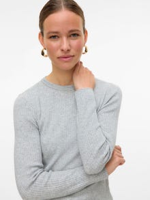 Vero Moda VMFOOLIVE Trøje -Light Grey Melange - 10338603