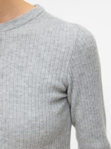 Vero Moda VMFOOLIVE Trøje -Light Grey Melange - 10338603