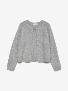 Vero Moda AWMAGALENE Knit Cardigan -Medium Grey Melange - 10338625