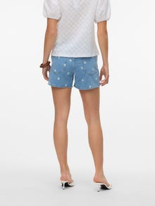 Vero Moda VMTESS Calções -Light Blue Denim - 10338661
