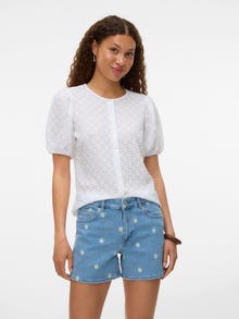 Vero Moda VMTESS Calções -Light Blue Denim - 10338661