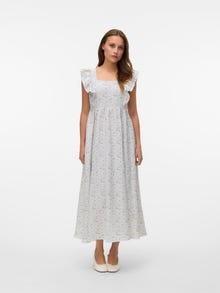 Vero Moda VMVIOLA Vestido midi -Bright White - 10338713