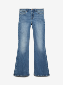 Vero Moda VMSIGI Lav talje Flared fit Jeans -Medium Blue Denim - 10338777