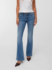 Vero Moda VMSIGI Matala vyötärö Flared fit Farkut -Medium Blue Denim - 10338777