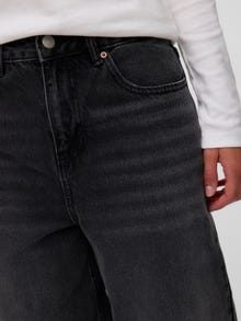 Vero Moda VMBILLIE Tiro alto Corte de barril Vaqueros -Black Denim - 10338845