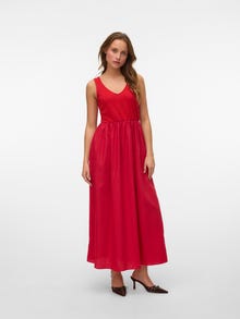Vero Moda VMVALLY Long dress -Ribbon Red - 10338847