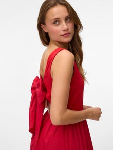 Vero Moda VMVALLY Lang kjole -Ribbon Red - 10338847