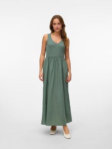 Vero Moda VMVALLY Lang kjole -Laurel Wreath - 10338847