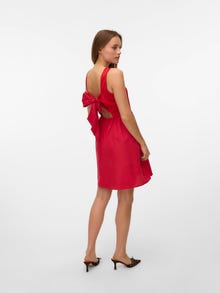 Vero Moda VMVALLY Krótka sukienka -Ribbon Red - 10339147