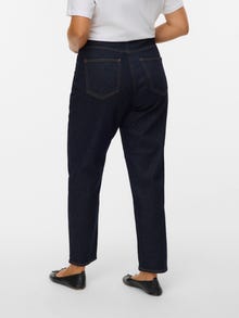 Vero Moda VMCTESSA Høyt snitt Mom Fit Jeans -Dark Blue Denim - 10339299