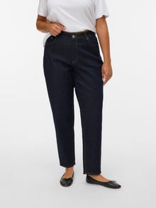 Vero Moda VMCTESSA Taille haute Mom Fit Jeans -Dark Blue Denim - 10339299
