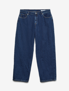 Vero Moda VMCESTELLE High rise Χαλαρή εφαρμογή Τζιν -Dark Blue Denim - 10339303