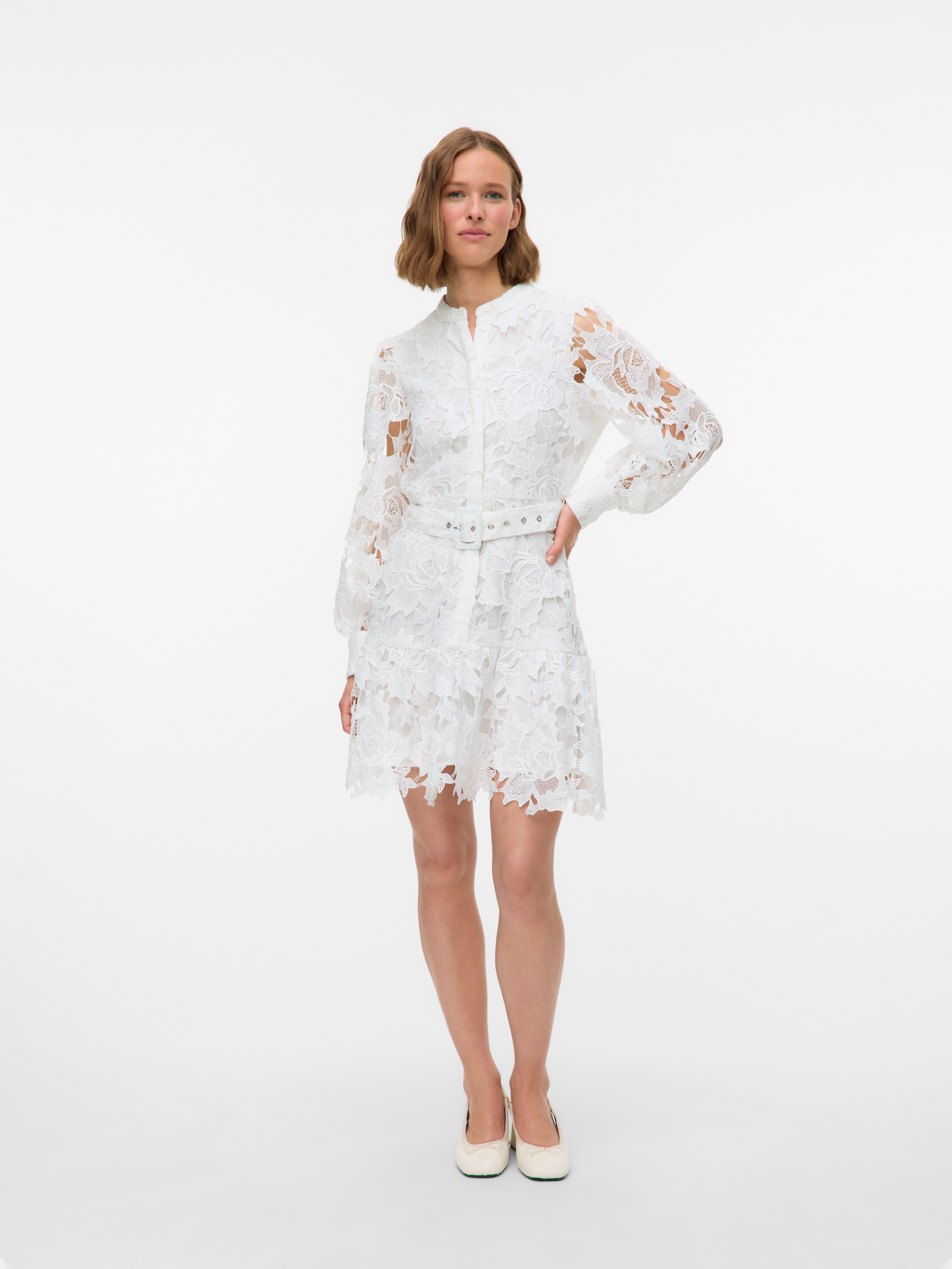 vero moda white lace dress Vero Moda Tall - Lace Halter Maxi Dress - Women - Polyester/Spandex - S