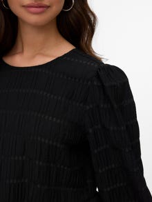 Vero Moda Tavapärane lõige Ümmargune kaelus Top -Black - 10339902