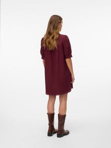Vero Moda VMCALLIE Trumpa suknelė -Tawny Port - 10339912