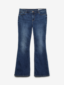 Vero Moda VMCFLASH Taille moyenne Flared Fit Jeans -Dark Blue Denim - 10339976