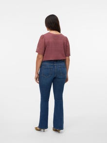 Vero Moda VMCFLASH Taille moyenne Flared Fit Jeans -Dark Blue Denim - 10339976