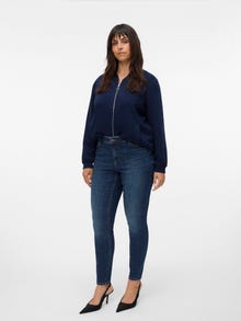 Vero Moda VMCFLASH Vita media Skinny Fit Jeans -Dark Blue Denim - 10339977