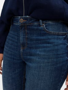 Vero Moda VMCFLASH Vita media Skinny Fit Jeans -Dark Blue Denim - 10339977