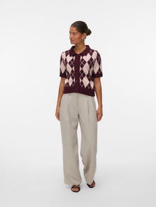 Vero Moda VMSALLY Πλεκτή ζακέτα -Burgundy - 10340476